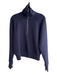 Spanx Size S Navy Blue Polyester Long Sleeve solid color 3/4 Zip Lined Sweater Navy Blue / S