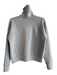 Spanx Size S Gray Polyester Long Sleeve solid color 3/4 Zip Lined Sweater Gray / S