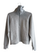 Spanx Size S Gray Polyester Long Sleeve solid color 3/4 Zip Lined Sweater Gray / S
