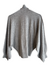 27 Miles Size S Grey Wool & Cashmere Long Sleeve Wide Sleeve Zip front Sweater Grey / S