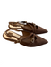 Dolce Vita Shoe Size 6.5 Brown Suede Pointed Toe Silver Hardware Flats Shoes Brown / 6.5