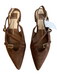 Dolce Vita Shoe Size 6.5 Brown Suede Pointed Toe Silver Hardware Flats Shoes Brown / 6.5