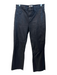 L'agence Size 27 Black Cotton Blend Coated High Rise Flare Raw Hem Jeans Black / 27