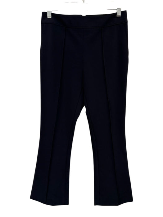 Hilton Hollis Size 6 Black Spandex Blend Elastic Waist High Rise Flare Leg Pants Black / 6