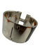 Hermes Silver & Black Enamel Silver Hardware Logo Wide Cuff Clic Clac Bracelet Silver & Black