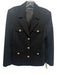 Generation Love Size S Black Rayon Blend Patch Pockets Button Front Lapel Jacket Black / S