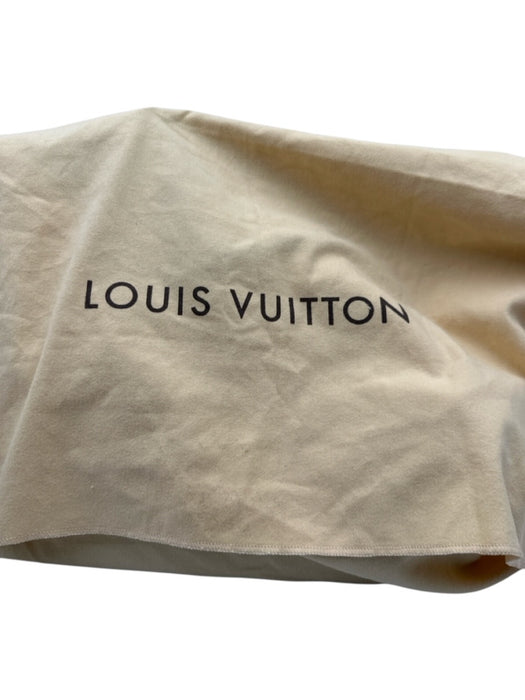 Louis Vuitton Brown Coated Canvas Monogram Leather Trim Open Top Tote Bag Brown / MM