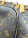 Louis Vuitton Brown Coated Canvas Monogram Leather Trim Open Top Tote Bag Brown / MM