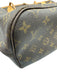 Louis Vuitton Brown Coated Canvas Monogram Leather Trim Open Top Tote Bag Brown / MM