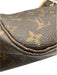 Louis Vuitton Brown Coated Canvas Monogram Leather Trim Open Top Tote Bag Brown / MM