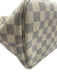 Louis Vuitton Blue & White Coated Canvas Damier Azur Leather Trim Open Top Bag Blue & White / MM