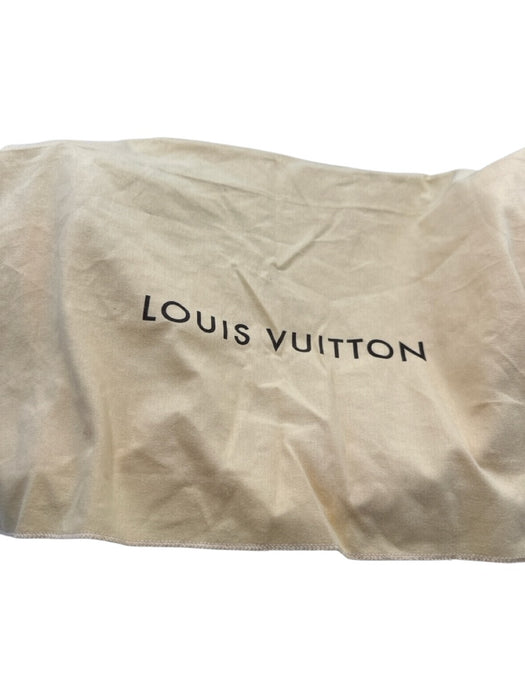 Louis Vuitton Blue & White Coated Canvas Damier Azur Leather Trim Open Top Bag Blue & White / MM
