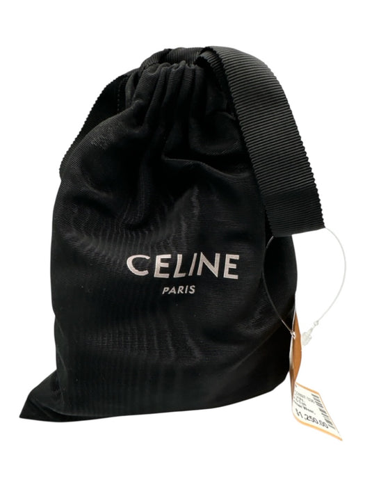 Celine Taupe Gray Leather Side Pockets Hook & Eye Closure Structured Tote Bag Taupe Gray