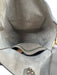 Celine Taupe Gray Leather Side Pockets Hook & Eye Closure Structured Tote Bag Taupe Gray