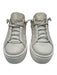 Paul Green Shoe Size 4 Gray & White Leather Lace Up Platform Sneakers Gray & White / 4