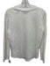 Veronica Beard Size Small White Cotton Long puff sleeve Heathered Top White / Small