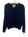 Colorush Size XS Navy Blue Cashmere Long Sleeve Knit Ribbed Sweater Navy Blue / XS