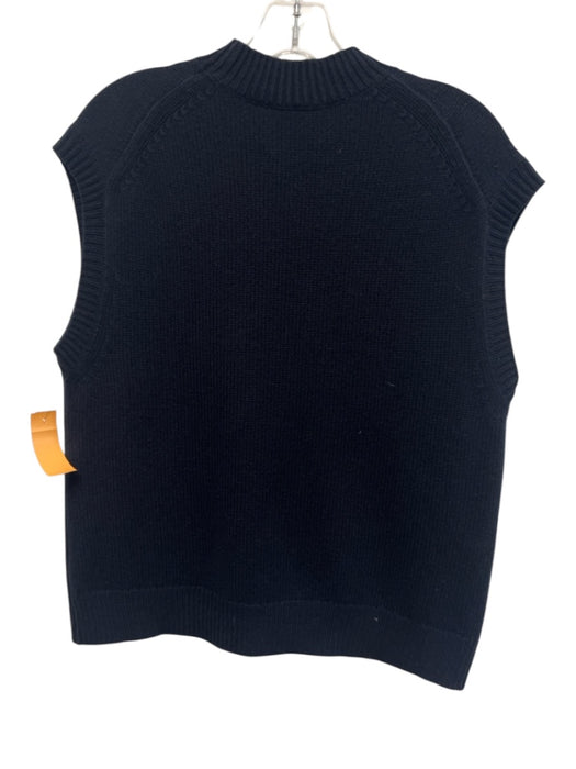 TWP Size XS/S Navy Blue Cap Sleeve Knit Ribbed Sweater Navy Blue / XS/S