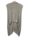 W by Worth Silver Rayon Blend Metallic Thread Shimmer Button Shoulder Shawl Silver