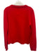 Alice + Olivia Size Medium Red & White Cashmere Blend Long Sleeve Knit Sweater Red & White / Medium