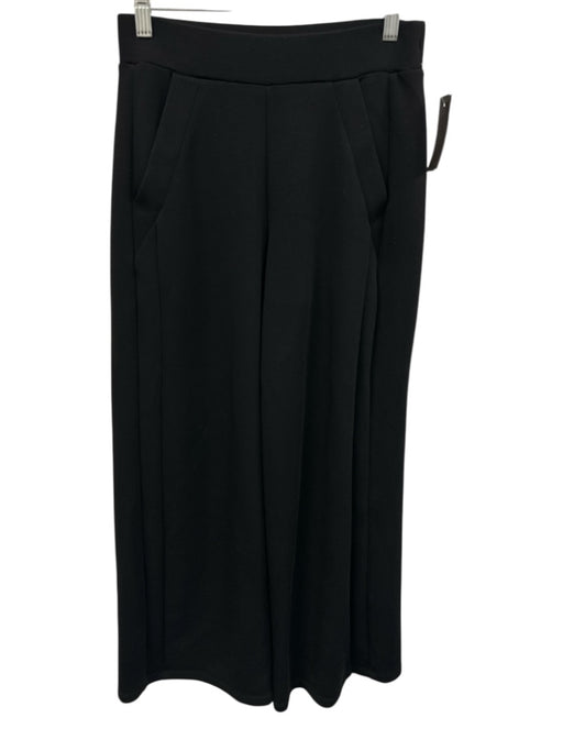 Spanx Size S Black Tencel Blend Elastic Waist Pockets Wide Leg Pants Black / S