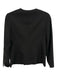Madewell Size 2 Black Poly Blend Button Front rounded neck Long Sleeve Jacket Black / 2
