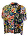 Johnny Was Size XS Multi Viscose Blend 1/2 Button Collared Short Sleeve Top Multi / XS