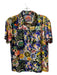 Johnny Was Size XS Multi Viscose Blend 1/2 Button Collared Short Sleeve Top Multi / XS