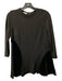 Akris Size 6 Black Viscose Blend Round Neck Back Zip Long Sleeve Top Black / 6