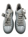 Alexander McQueen Shoe Size 36.5 Gray Patent Leather Laces Platform Sneakers Gray / 36.5