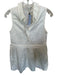 English Factory Size XS White Cotton Blend Sleeveless Collar Buttons Dress White / XS