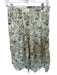 Rachel Zoe Size M Green & White Linen Elastic Waist Tigers Palm Trees Maxi Skirt Green & White / M