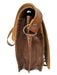 Brown Leather Engraved Adjustable Strap Flap Closure Messenger Bag Brown / Medium