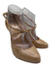 Christian Louboutin Shoe Size 39.5 Tan & Gold Patent Leather Iridescent Pumps Tan & Gold / 39.5