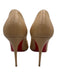 Christian Louboutin Shoe Size 39.5 Tan Nude Leather Pointed Toe Stiletto Pumps Tan Nude / 39.5