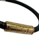 Louis Vuitton Brown, Black & Gold Coated Canvas Rubber Gold Clasp Bracelet Brown, Black & Gold