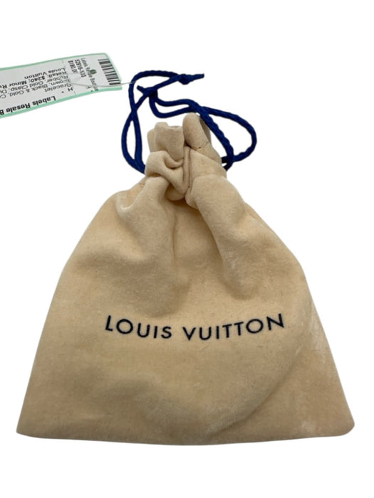 Louis Vuitton Brown, Black & Gold Coated Canvas Rubber Gold Clasp Bracelet Brown, Black & Gold