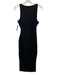 Naked Wardrobe Size M Black Polyester & Spandex Sleeveless Scoop Neck Midi Dress Black / M