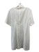 Rebecca Taylor Size 4 White Cotton Eyelet Front Buttons Knee Length Dress White / 4