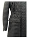 Burberry Size XS Black Polyamide Diamond Quilted Hood Long Sleeve Coat Black / XS