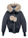 Moose Knuckles Size S/P Black & Beige Cotton & Nylon Goose Down Solid Jacket Black & Beige / S/P