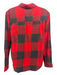 Filson Size XS Black & Red Cotton Long Sleeve check Button Up & Collar Top Black & Red / XS