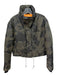 Bagatelle Size S Green & Gray Polyurethane Zip Up Camoflage Puffer Jacket Green & Gray / S