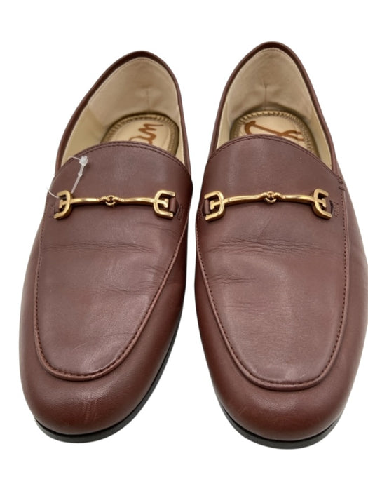 Sam Edelman Shoe Size 8.5 Brown Leather Upper Horsebit Gold Tone Details Loafers Brown / 8.5