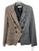 RD Style Size XS Brown, Gray & Black Poly Blend Houndstooth Blazer Jacket Brown, Gray & Black / XS