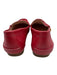 Kate Spade Shoe Size 8 Red Leather Pointed Rounded Toe Gold Hardware Loafers Red / 8