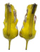 Jimmy Choo Shoe Size 39 Yellow Patent Leather Peep Toe Cut Out Back Zip Pumps Yellow / 39