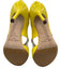 Jimmy Choo Shoe Size 39 Yellow Patent Leather Peep Toe Cut Out Back Zip Pumps Yellow / 39
