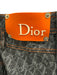 Christian Dior Size 6 Dark Wash & Orange Cotton Denim Logo Contrast Stitch Skirt Dark Wash & Orange / 6