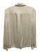 Alice + Olivia Size M Cream & Black Silk Long Sleeve Piping Top Cream & Black / M